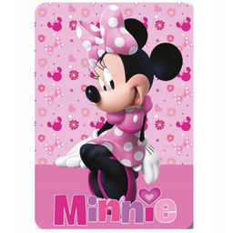 Minnie Mouse Koc Polarowy 100x140 Disney Miękki Kolorowy