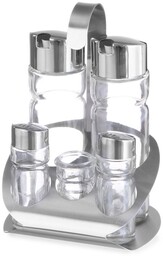 Hendi Zestaw do przypraw - 5 elementów: ocet,