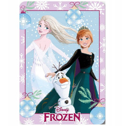 Koc polarowy Frozen Elsa Anna Olaf 100x140 miękki