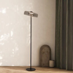 FLOOR LED LIGHT designerska czarna lampa podogowa
