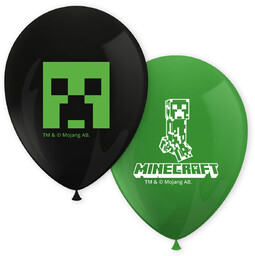 Balony urodzinowe Minecraft - 8 szt.