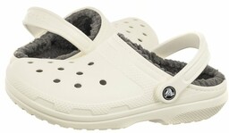 Klapki Crocs Classic Lined Clog White/Grey 203591-10M (CR266-c)