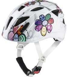 ALPINA Kask rowerowy XIMO FLASH biały w kwiatki