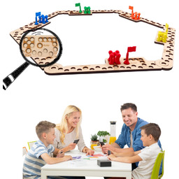 Gra Planszowa Drewniana Gra w Konie Pionki