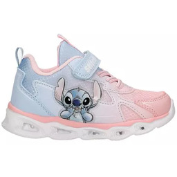 BARTEK sneakersy dziecięce Stitch niebieski-róż świecącą podeszwa