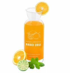Karafka szklana na lemoniadę grawer dla babci