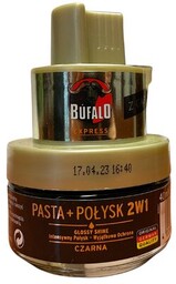 BUFALO Pasta do butów Połysk 2w1 Czarny 40