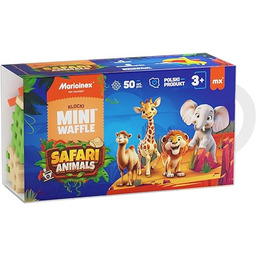 Marioinex Mini Waffle Animals Safari - Klocki 50