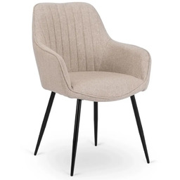 Edinos Beżowe krzesło tapicerowane T2-E40