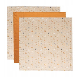 bébé-jou Otulacze bambusowo-muślinowe 70 x 70cm (3 szt.)