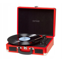Gramofon Denver VPL-120 z Usb czerwony