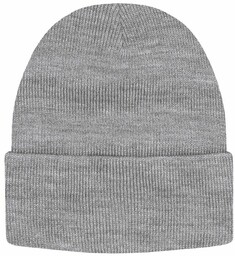 Jednokolorowa Czapka Zimowa Typu Beanie Zimowa - Szary