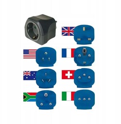 Przejście Ac zestaw adapterów podróżnych Eu, Usa, Uk,
