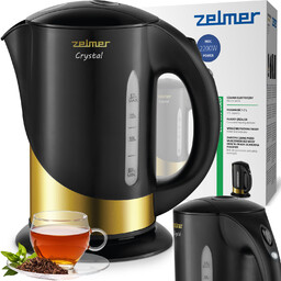 Czajnik Elektryczny Zelmer Bezprzewodowy Płaska Grzałka Cichy 1,7L