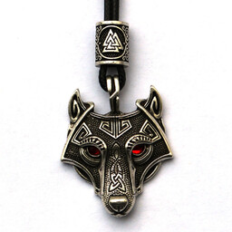 NASZYJNIK Wikingów RUNY Valknut Aegishjalmur 131