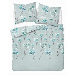 Pościel flanelowa 220x200 miętowa kwiaty Flanela