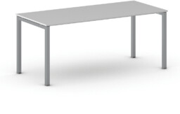 Biurko METAL, 180x80 cm, szary