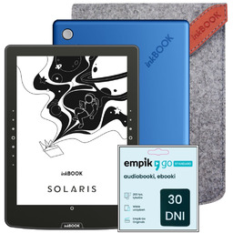 Zestaw Czytnik E-booków inkBOOK Solaris Blue + Etui