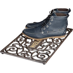 Relaxdays Rustykalna wycieraczka prostokątna, 2 x 52 x