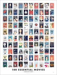 Pop Chart 100 podstawowych filmów, zdrapka plakat zdrapka