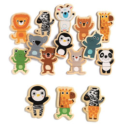 Dżungla - układanka magnetyczna, 24 el., DJ03118-Djeco -