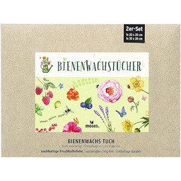 moses. 2-częściowy zestaw ręczników z wosku pszczelego, ekologiczne