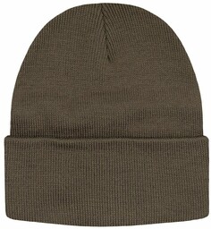Jednokolorowa Czapka Zimowa Typu Beanie Zimowa - Khaki