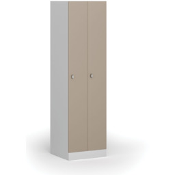 Szafka ubraniowa S1 wąska, 2-drzwiowa, 1850 x 500
