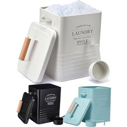 Whole Housewares Pojemnik na detergenty do prania blaszany