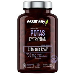 Essensey Potas Cytrynian, 90 kaps.