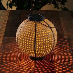 Latarnia solarna LED Lindby Lemark, kula ziemska, przenośna