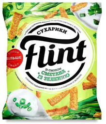 Grzanki Pszenno-Żytnie o Smaku Śmietany z Ziołami, Flint,