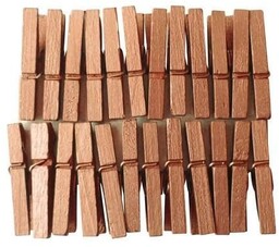Mini drewniane spinacze do bielizny 3 cm -
