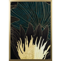 EUROFIRANY Obraz 484B 53 x 73 cm Zielono-złoty