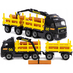 Wielki Tir Dźwig Przyczepa z drewnem Transporter