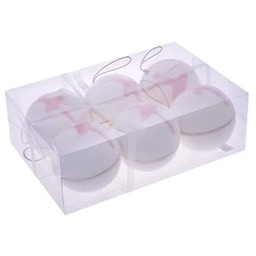 PARTENOPE SRL DEC.5 Różowy Kulki 9cm 6szt 40722302,