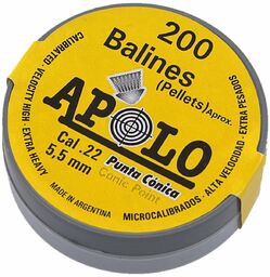 Śrut Apolo Conic 5.5 mm, 200 szt. 0.84g/13.0gr