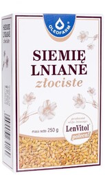 LenVitol Siemię Lniane Złociste, 250 g /Oleofarm/