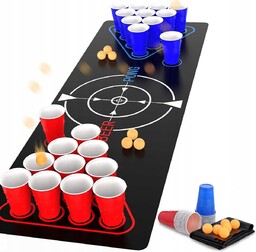 Gra Alkoholowa BEER PONG Zestaw Do Gry Gra