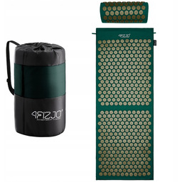 Duża mata do akupresury XL z poduszką zielono