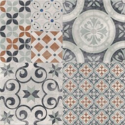 Gres szkliwiony PATCHWORK multikolor TWO satin 42x42 gat.