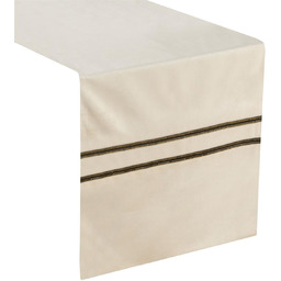 Bieżnik Obrus 35 x 140 Dekoracyjny Glen4 Kremowy