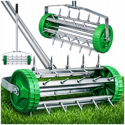 Aerator Wertykulator Ręczny do aeracji trawnika Na Kółkach