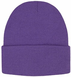 Jednokolorowa Czapka Zimowa Typu Beanie Zimowa - Jasny