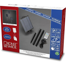 Konstsmide Pudełko na baterie solarne, z czujnikiem światła,