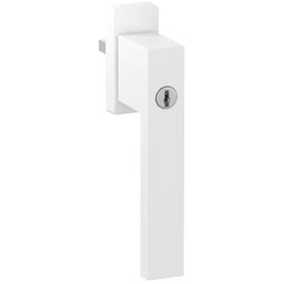 Dublin - Klamka okienna z kluczem, kolor biały