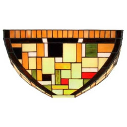 Artistar Kinkiet tiffany MOSAICA, możliwość ściemniania, multikolor, salon