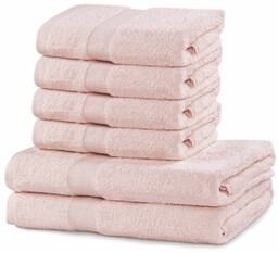 DecoKing Zestaw ręczników Marina różowy, 4 szt. 50