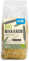 Niro Makaron orkiszowy z kurkumą nitki złociste 250