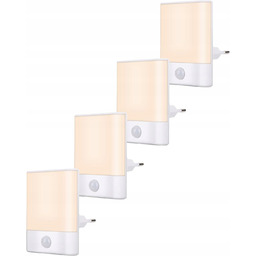 Lampka Nocna Led Czujnik Zmierzchu Ruchu Do Gniazdka